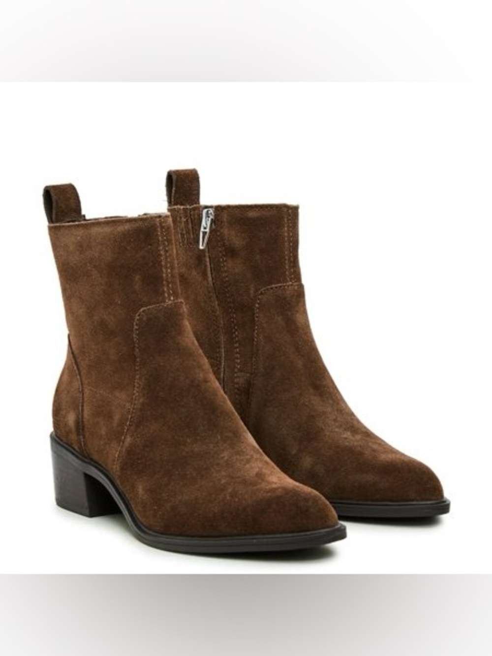 DOLCE VITA BRYSON BOOTIES IN COCOA SUEDE 8